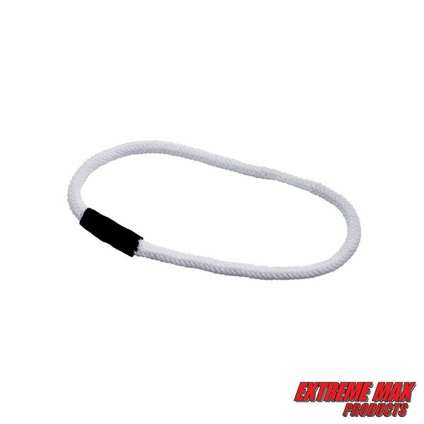 Extreme Max Extreme Max 3006.3156 BoatTector Bungee Dock Line Extension Loop - 1', White (Value 4-Pack) 3006.3156